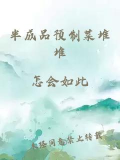 半成品预制菜堆堆